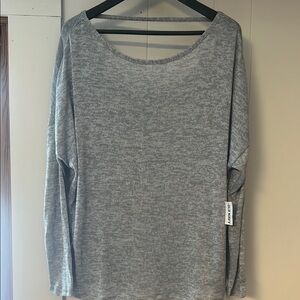 Old Navy Gray Relaxed Long Sleeve Sweatshirt